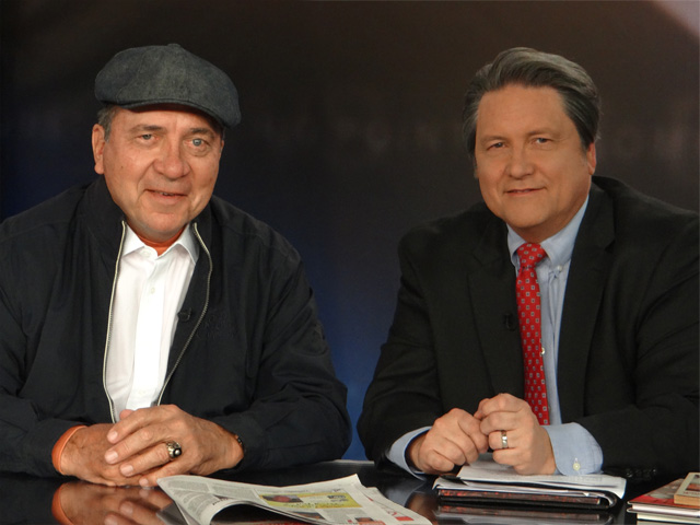 Jim with Johnny Bench