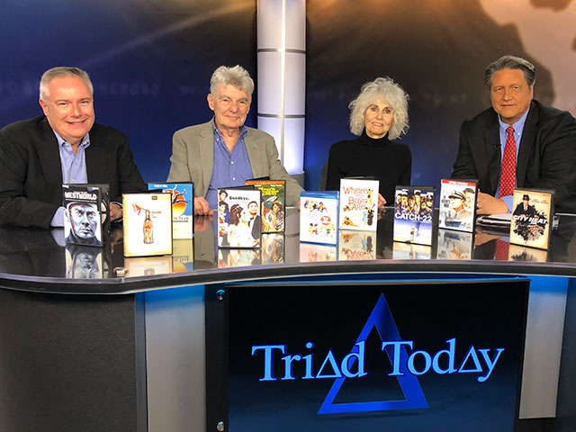 Jim Longworth with actors Richard Benjamin, Paula Prentiss and film festival director Rob Davis