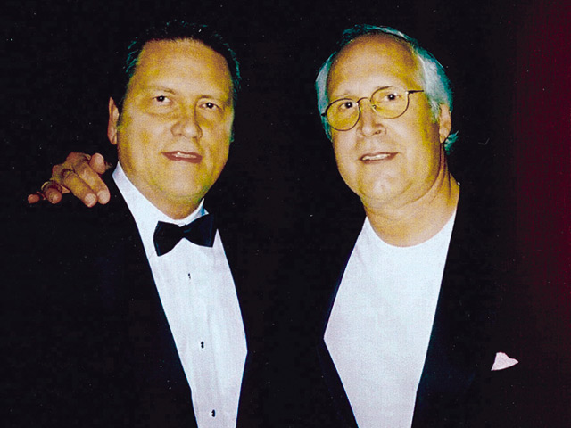 Jim Longworth with Chevy Chase