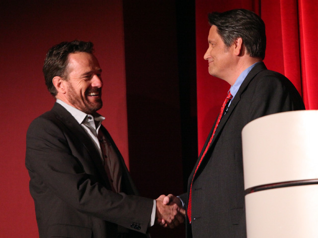 Jim Longworth with Bryan Cranston