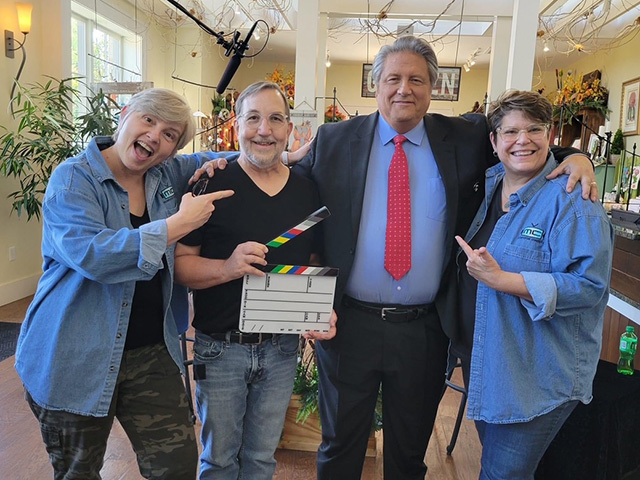 Jim with his award-winning video crew in 2022