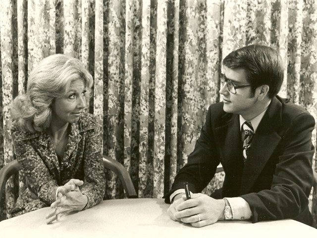 Jim with Michael Learned, 1977