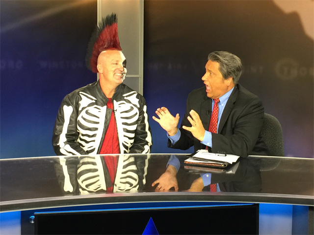 Jim with Eddie McLaurin