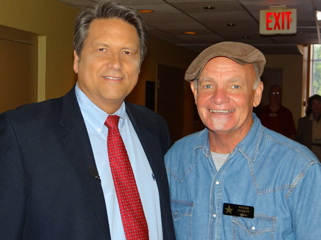 Jim with Roger Mobley