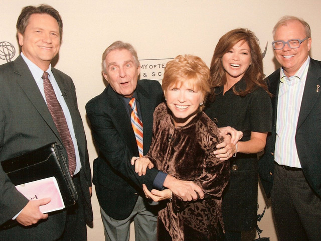 Jim with the cast of One Day At A Time