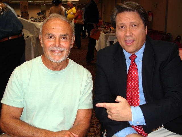 Jim Longworth with John Saxon