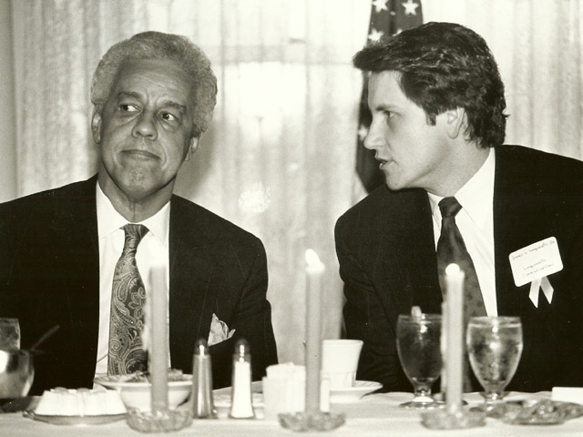 Jim with Douglas Wilder