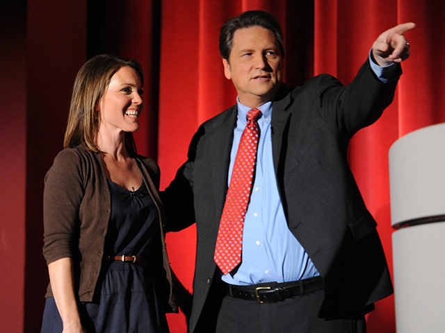 Jim with Kelli Williams